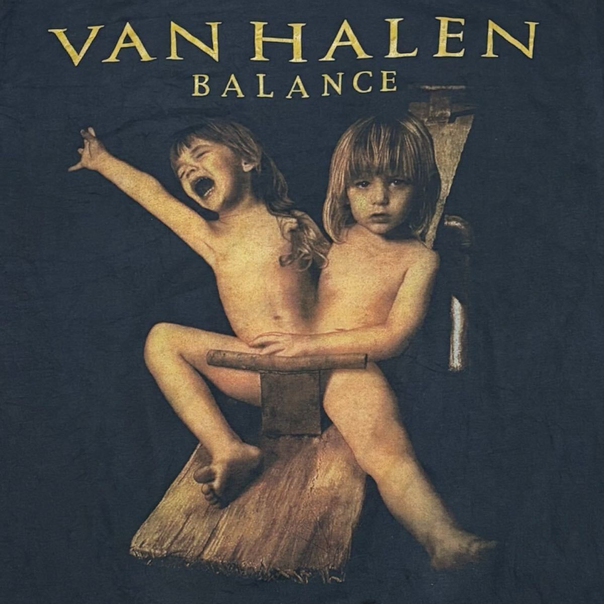 90s レプリカ VAN HALEN BALANCE Tour Tシャツ M 黒 ブラック 90s レプリカ VAN HALEN BALANCE Tour Tシャツ M 黒 ブラック