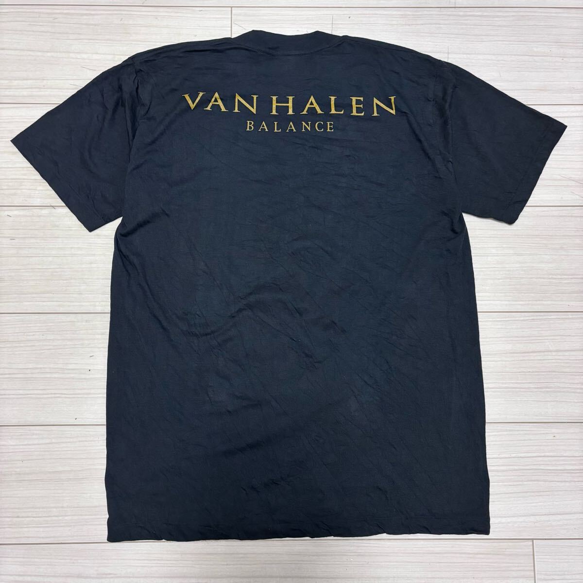90s レプリカ VAN HALEN BALANCE Tour Tシャツ M 黒 ブラック 90s レプリカ VAN HALEN BALANCE Tour Tシャツ M 黒 ブラック