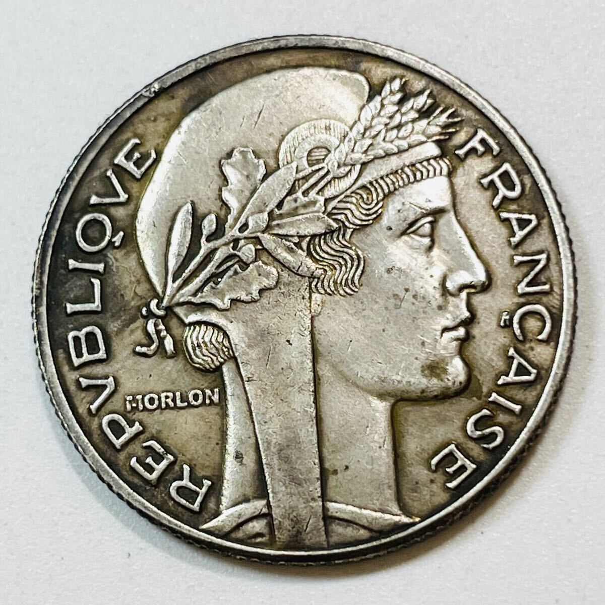 フランス 硬貨 古銭 フランス領インドシナ 「百分之一」銘