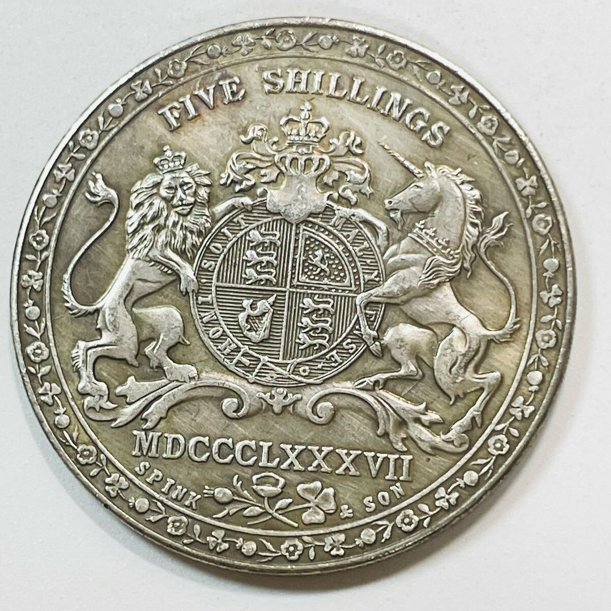 イギリス 硬貨 古銭 ヴィクトリア女王 1887年 「MDCCCLXXXVII イギリス 硬貨 古銭 ヴィクトリア女王 1887年 「MDCCCLXXXVII