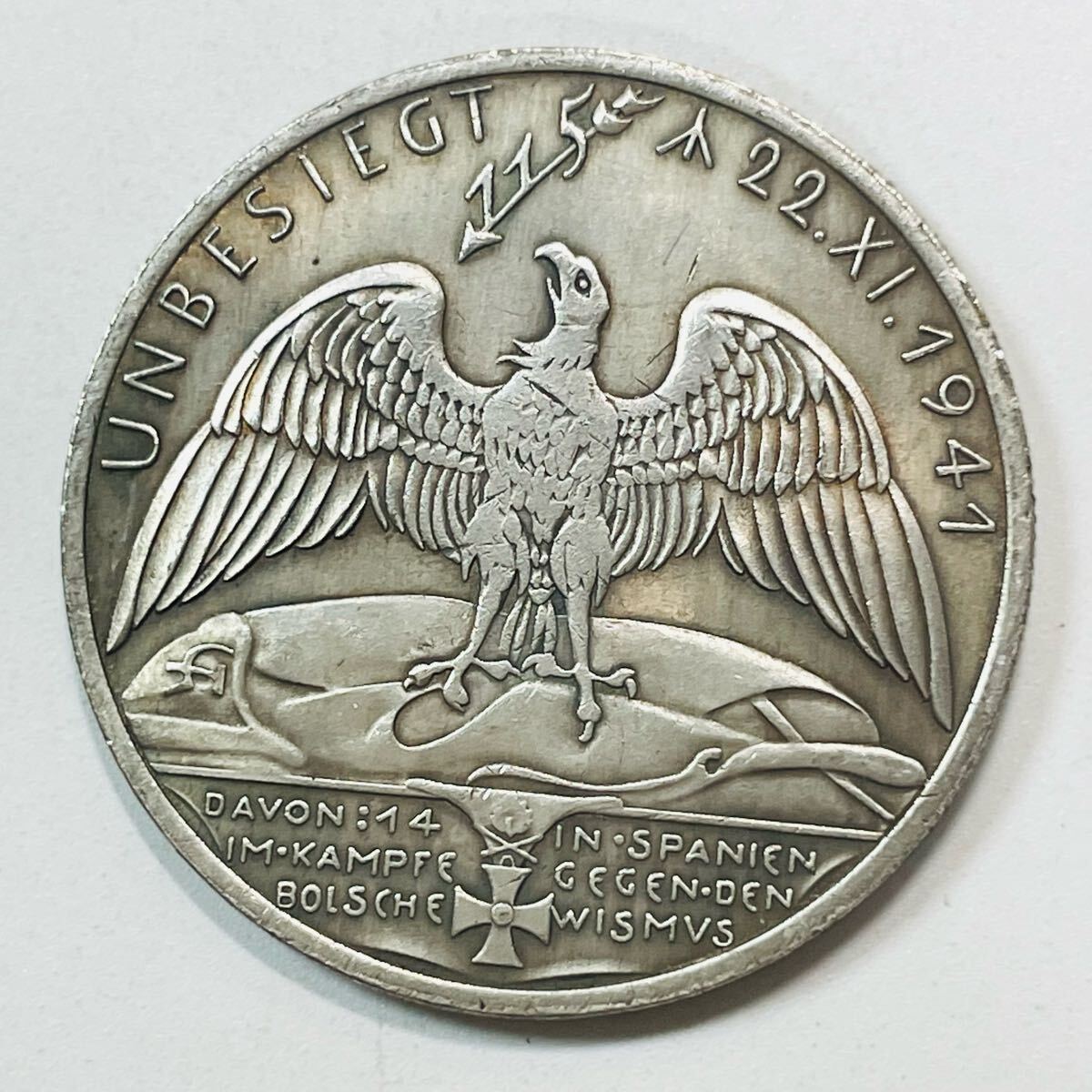 ドイツ 硬貨 古銭 ヴェルナー・メルダース 1941年 無敵 エース ドイツ 硬貨 古銭 ヴェルナー・メルダース 1941年 無敵 エース