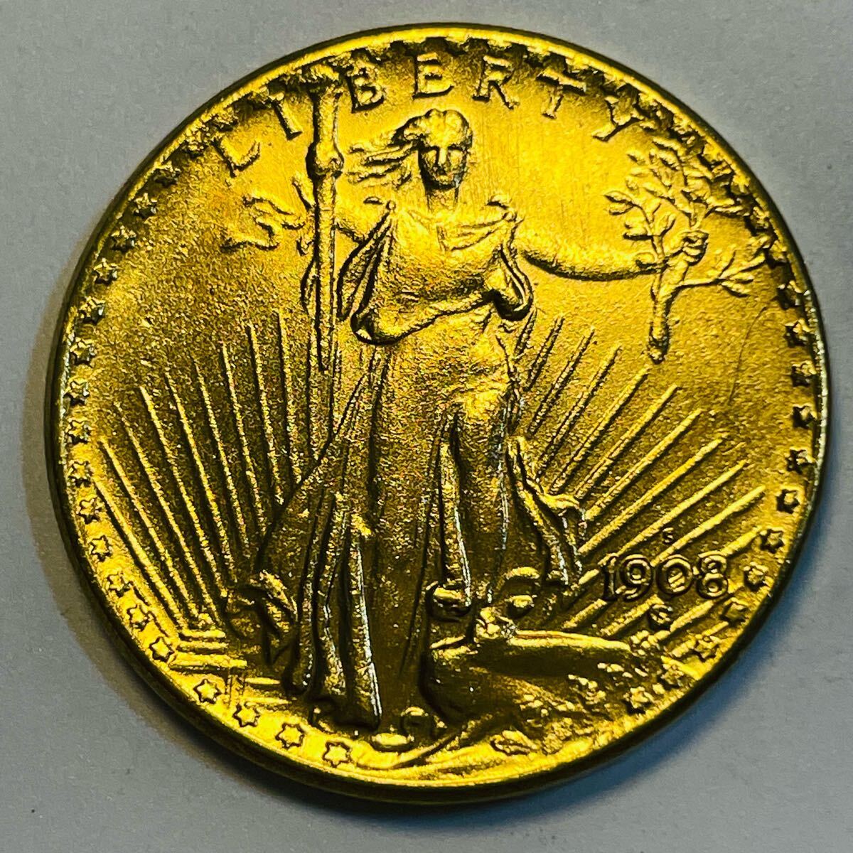 通販 送料無料  古銭 硬貨 アメリカ 自由の女神 トーチ 国会議事堂 1908年 コレクション