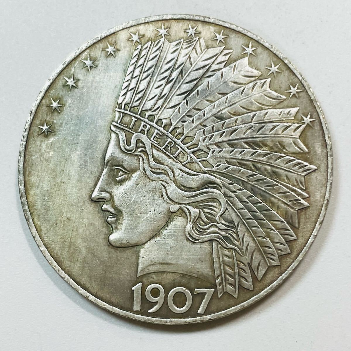 【メーカー直売】の商品をすべて 硬貨 アメリカ 古銭 リバティ イーグル 1907年 インディアン人像 その他