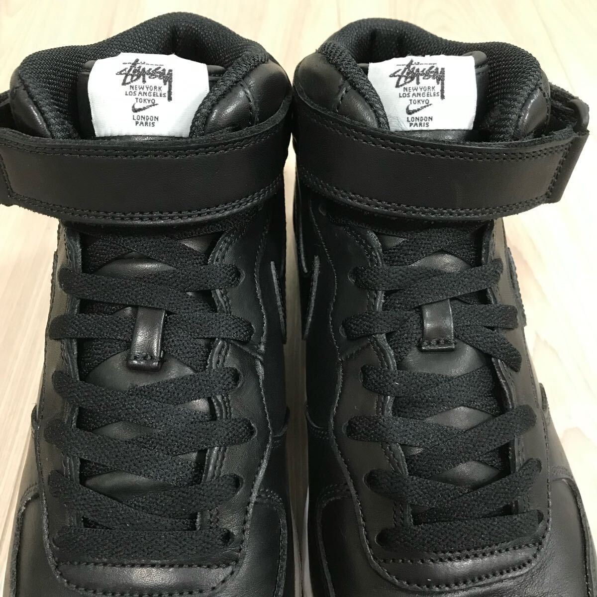 Stussy Nike Air Force 1 '07 Mid SP BLACK ステューシー ナイキ Stussy Nike Air Force 1 '07 Mid SP BLACK ステューシー ナイキ