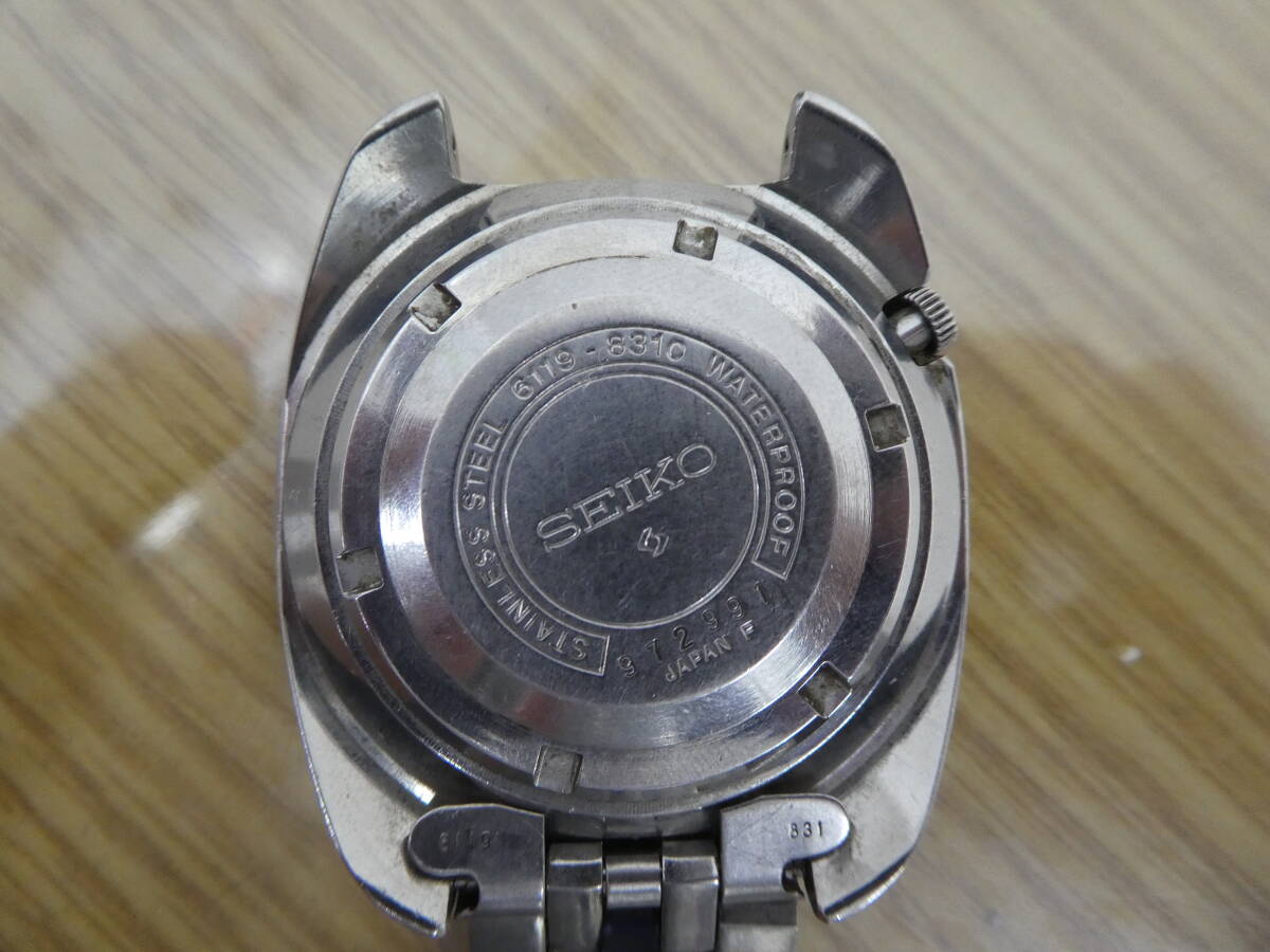 ☆ セイコー SEIKO 5スポーツ SPORTS 6119-8310 青文字盤 中古品 ☆ セイコー SEIKO 5スポーツ SPORTS 6119-8310 青文字盤 中古品