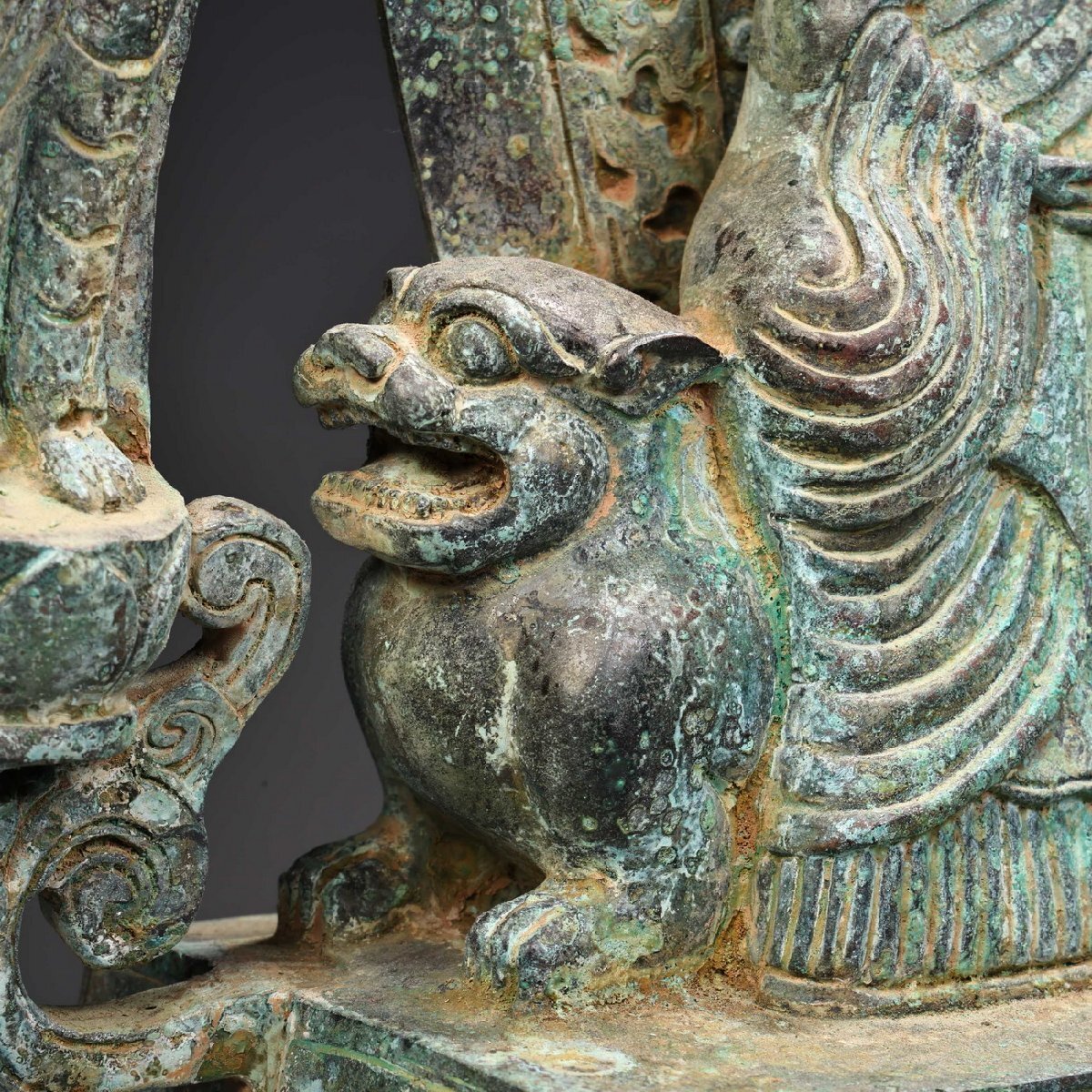 清】北魏時代 青銅器 釈迦三並佛造像35x26㎝/3.1㎏ 仏教古美術 清】北魏時代 青銅器 釈迦三並佛造像35x26㎝/3.1㎏ 仏教古美術