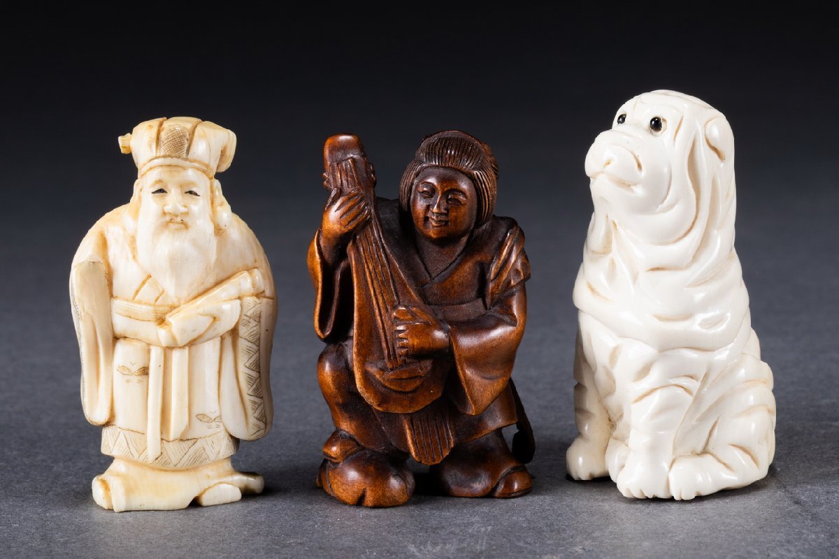 華】時代舊藏 時代物 特殊材質 天然白材 根付46點 提げ物 装身具 華】時代舊藏 時代物 特殊材質 天然白材 根付46點 提げ物 装身具
