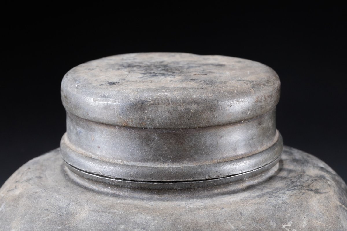 華】時代舊藏 時代物「點銅」在銘 純錫 本錫 茶壷980g 茶入 茶煎 華】時代舊藏 時代物「點銅」在銘 純錫 本錫 茶壷980g 茶入 茶煎
