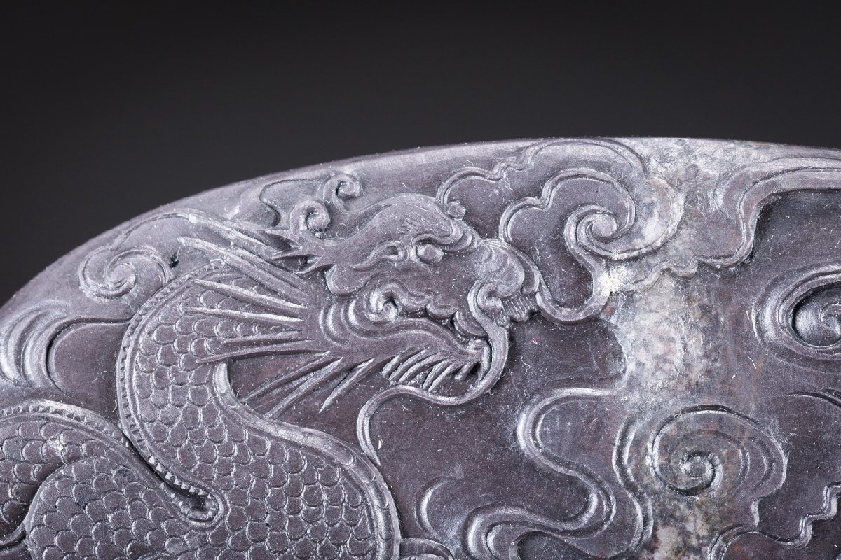 華】某収集家放出品 時代物 古端渓 端渓雲龍硯 老坑水巌 書道具 華】某収集家放出品 時代物 古端渓 端渓雲龍硯 老坑水巌 書道具