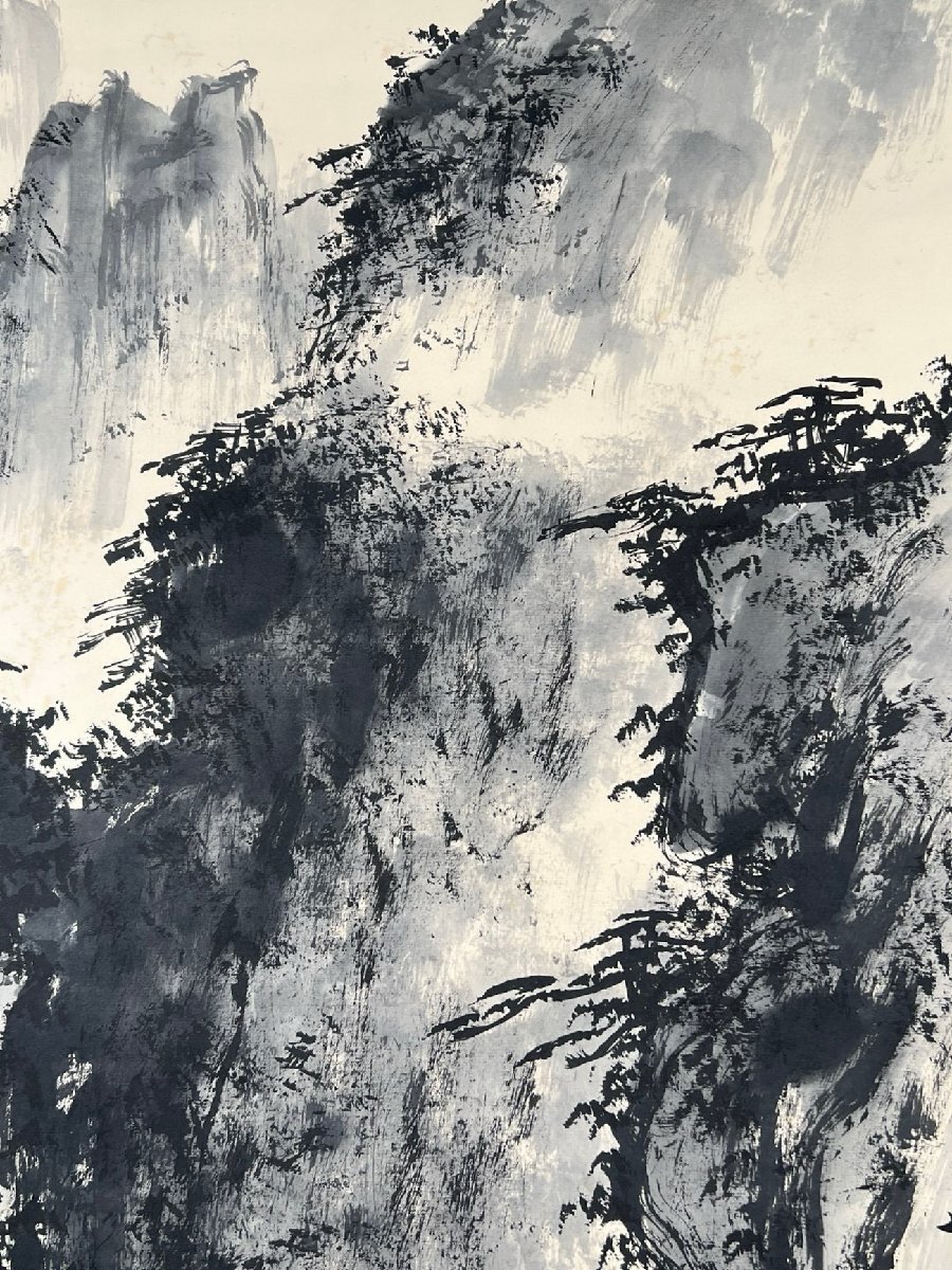 清】某蒐集家買入「董寿平寫」中国近代画家 紙本【水墨山水 清】某蒐集家買入「董寿平寫」中国近代画家 紙本【水墨山水