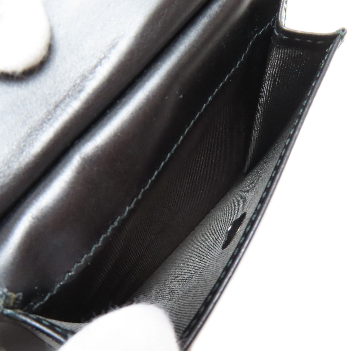 Salvatore Ferragamo Salvatore Ferragamo gun chi-ni рисунок двойной бумажник ( кошелек для мелочи . есть ) кожа женский б/у 