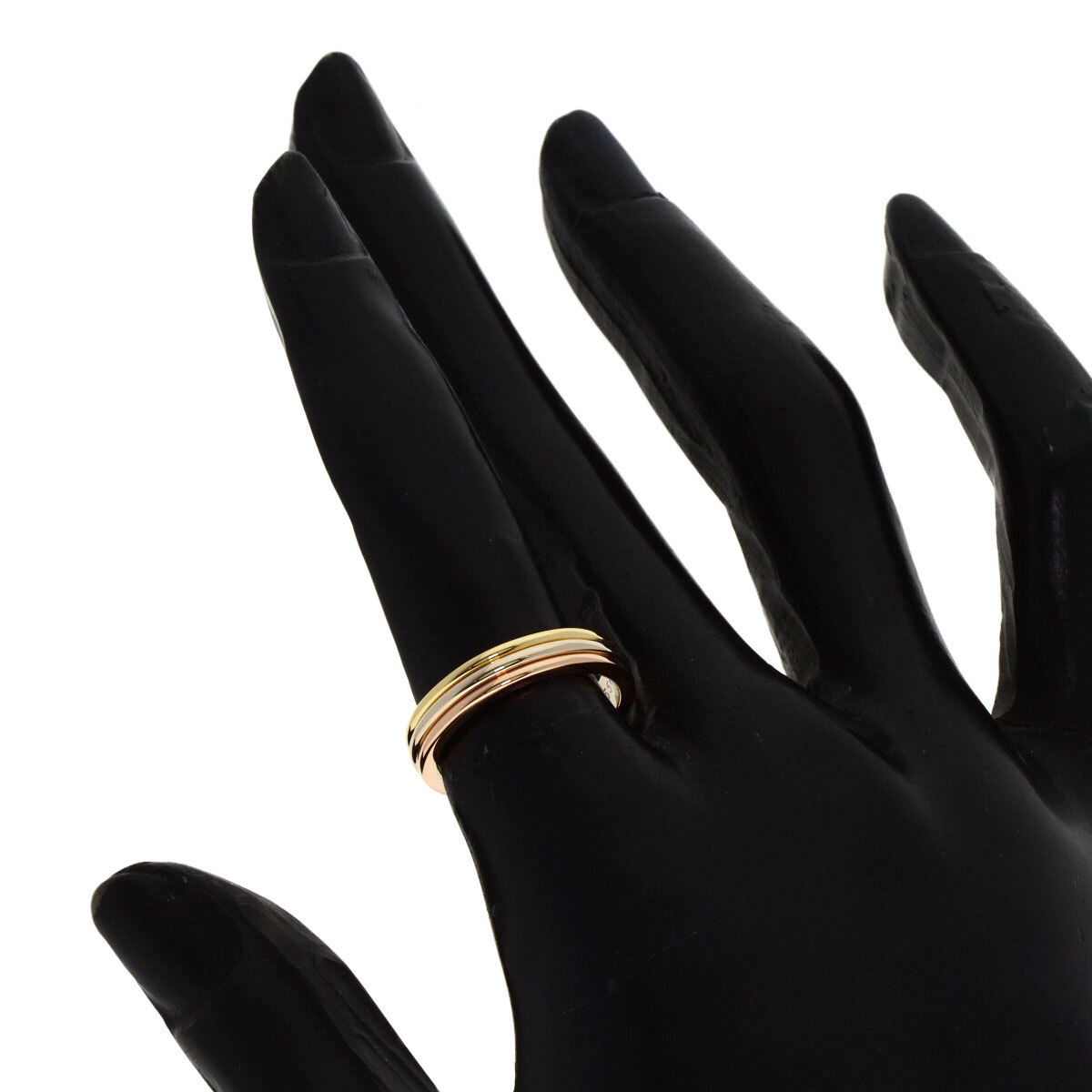 CARTIER カルティエ スリーカラー リング?指輪 K18イエローゴールド レディース 中古