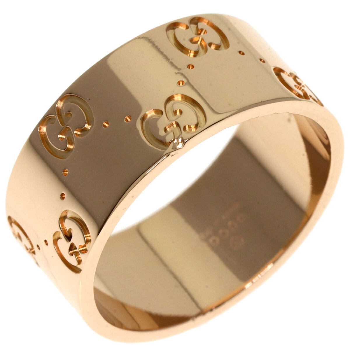 GUCCI グッチ アイコン ワイド #19 リング・指輪 K18ピンクゴールド レディース 中古_画像2