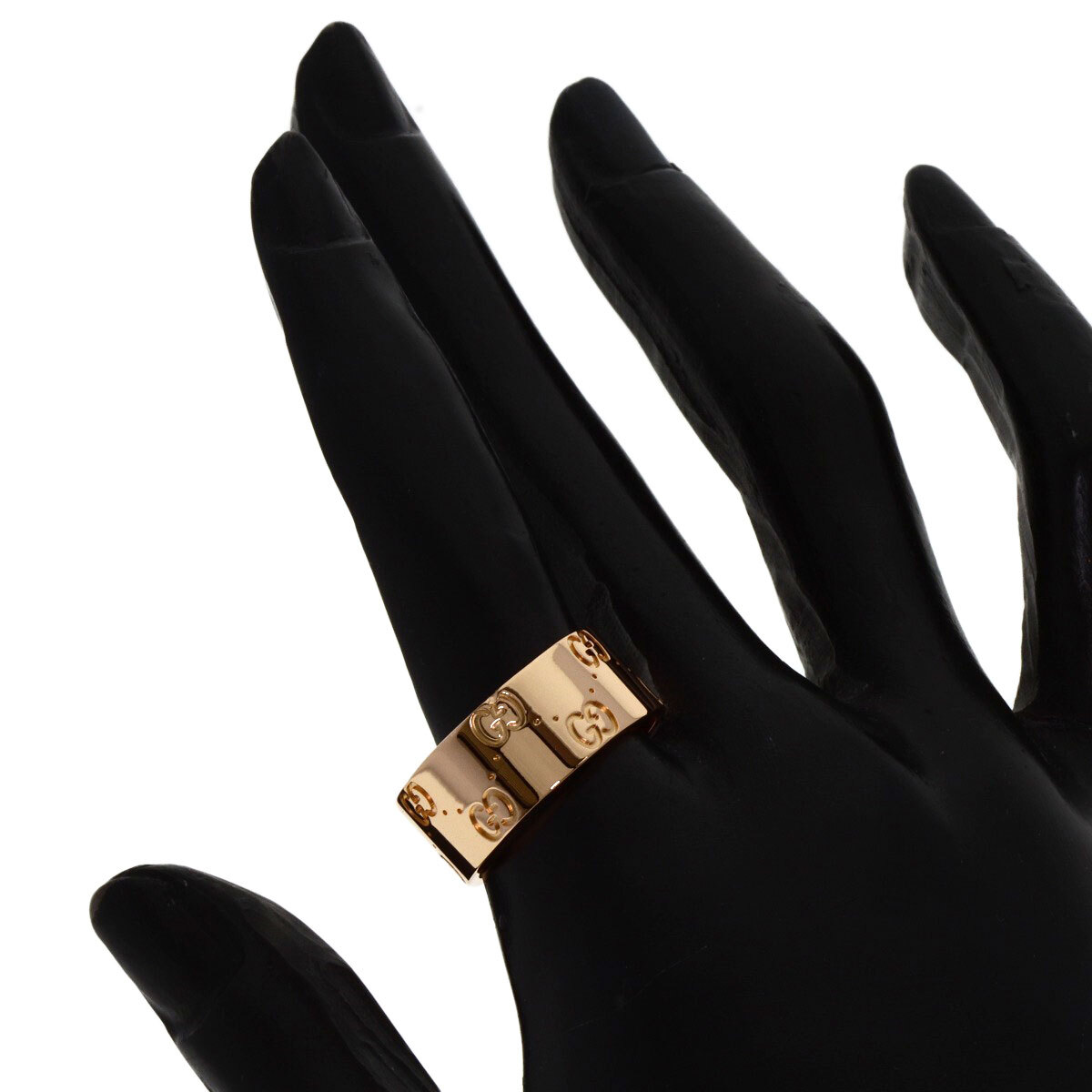 GUCCI グッチ アイコン ワイド #19 リング・指輪 K18ピンクゴールド レディース 中古_画像7