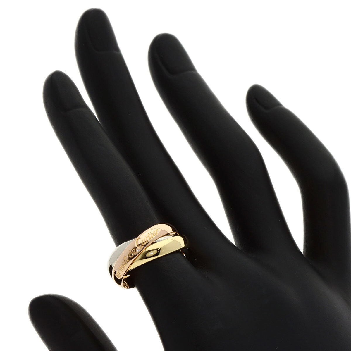 CARTIER カルティエ トリニティ #50 リング?指輪 K18イエローゴールド レディース 中古