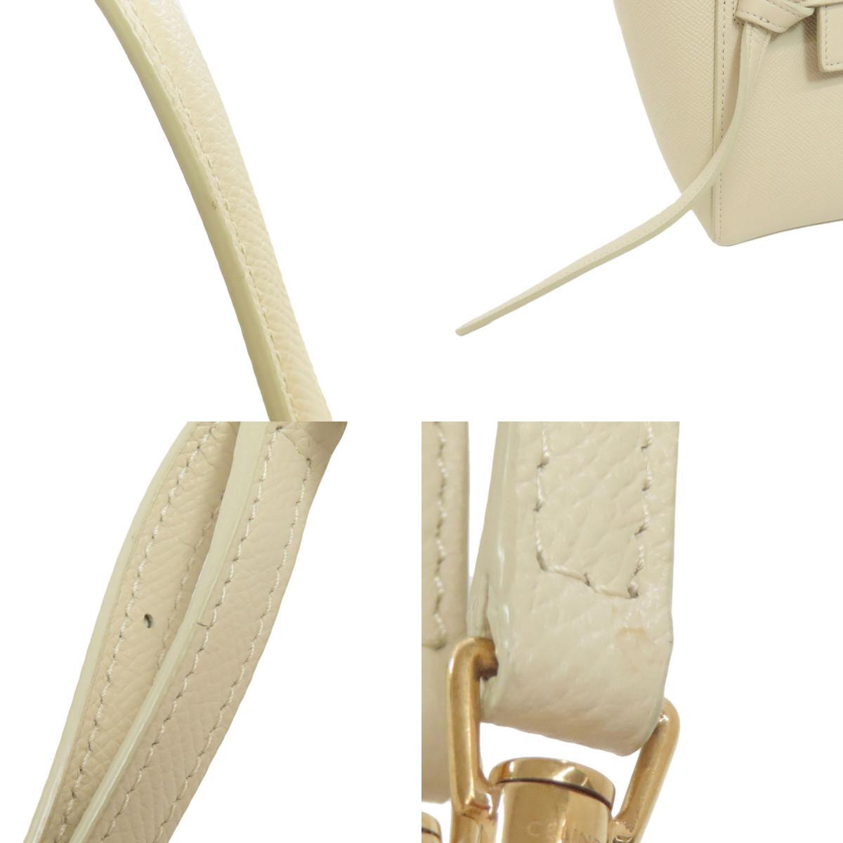 CELINE セリーヌ ナノ ベルトバッグ 2WAY ハンドバッグ カーフ レディース 中古