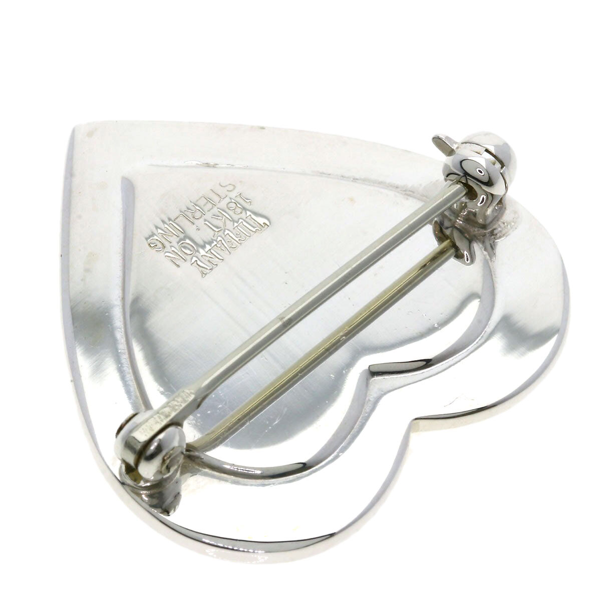 TIFFANY&Co. ティファニー ハートモチーフ ブローチ シルバー レディース 中古