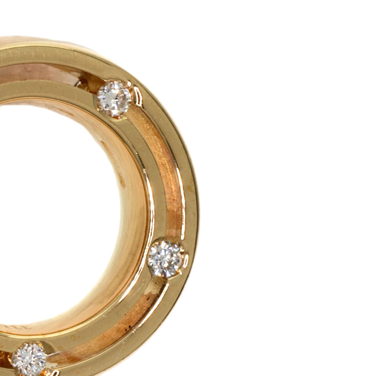 Damiani ダミアーニ Dサイド Wチェーン ダイヤモンド ネックレス K18イエローゴールド レディース 中古