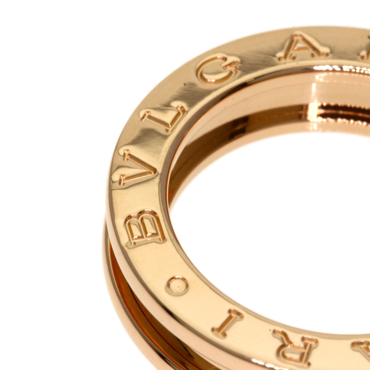 BVLGARI ブルガリ B-zero1 ビーゼロワン 1バンド #50 リング?指輪 K18ピンクゴールド レディース 中古