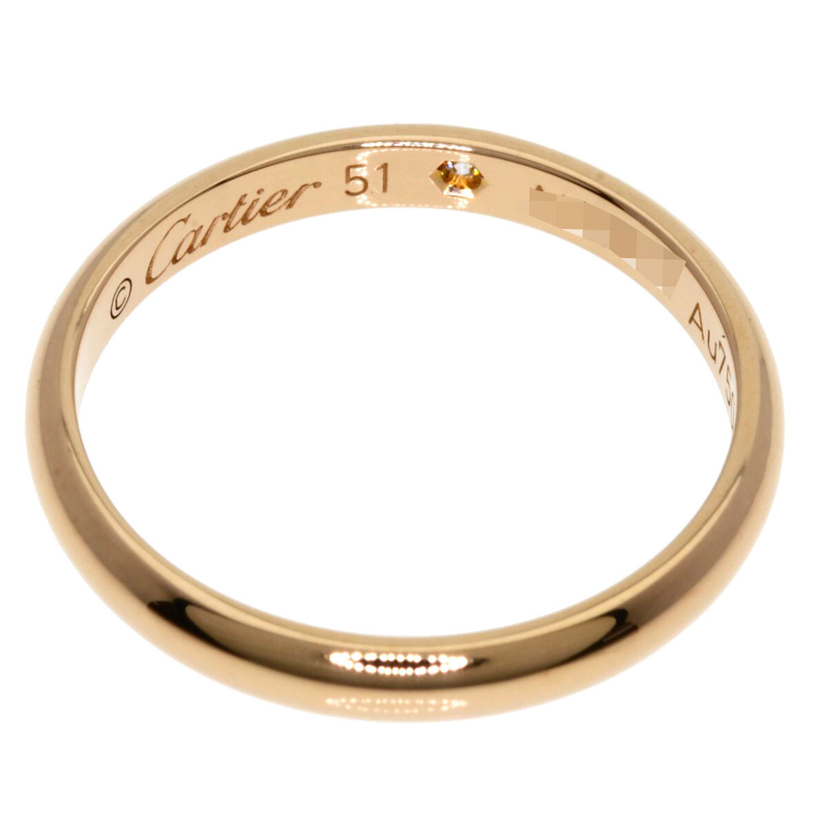 CARTIER カルティエ 1P ダイヤモンド #51 リング?指輪 K18ピンクゴールド レディース 中古