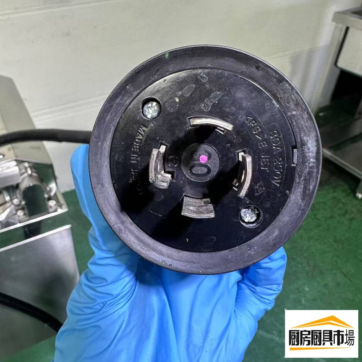 【中古品】番號A506◆マルゼン　電気一槽フライヤー　三相200ｖ　幅450×奧行600×高さ800　點検済み☆ 【廚房市場八尾店】