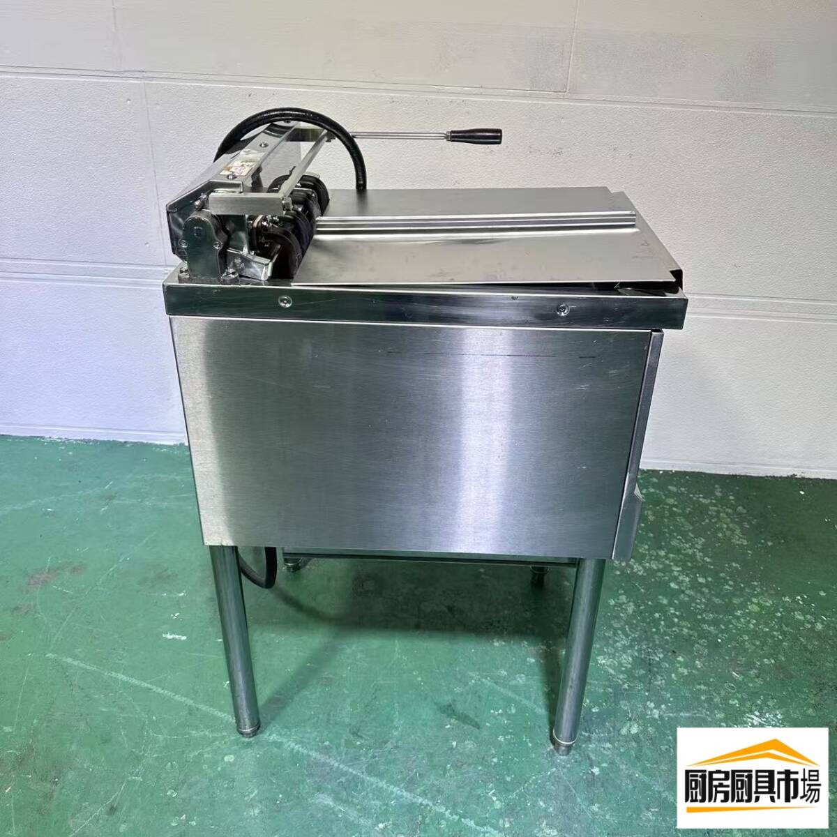 【中古品】番號A506◆マルゼン　電気一槽フライヤー　三相200ｖ　幅450×奧行600×高さ800　點検済み☆ 【廚房市場八尾店】