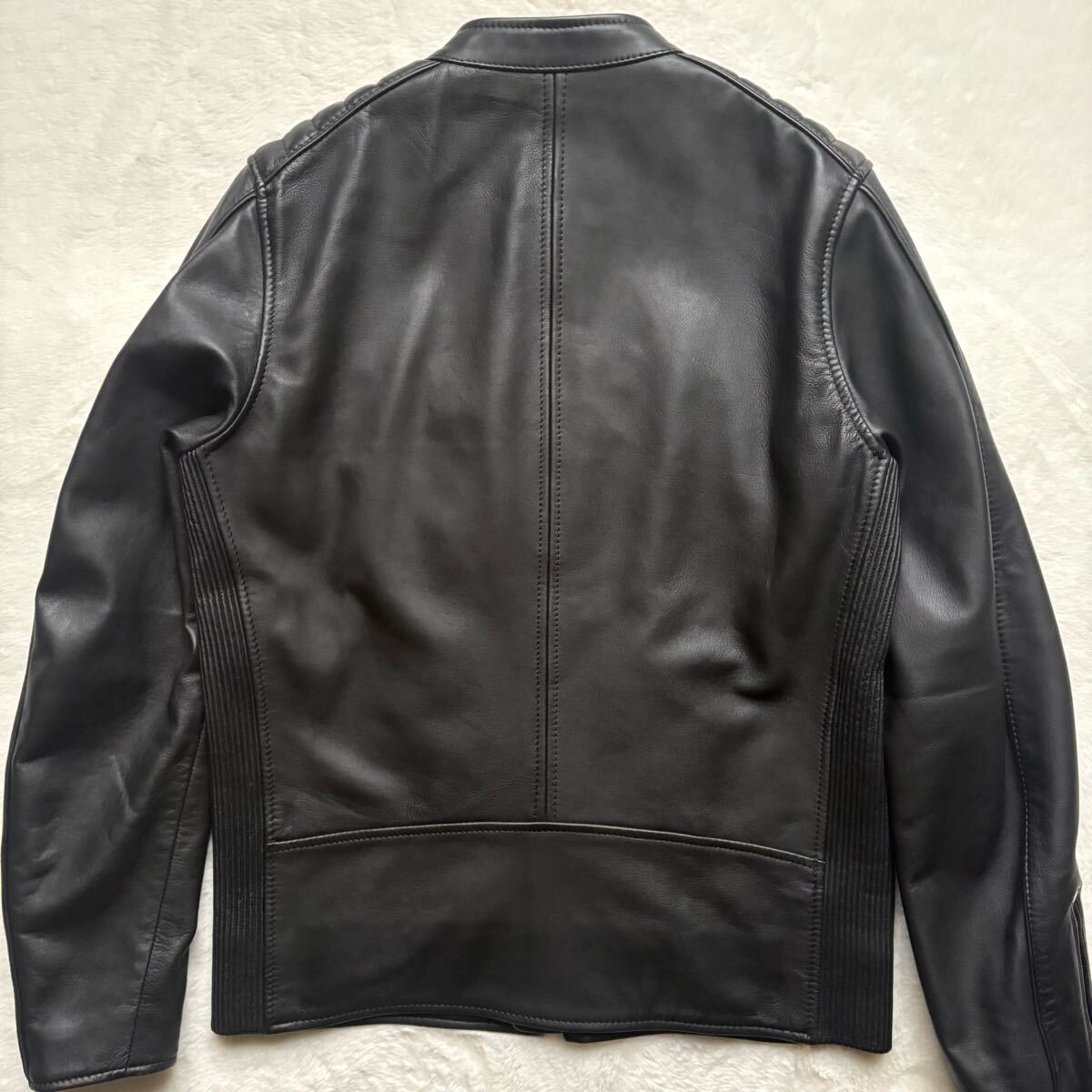 未使用級!【定番】DIESEL ディーゼル シングルライダース【赤黒 未使用級!【定番】DIESEL ディーゼル シングルライダース【赤黒