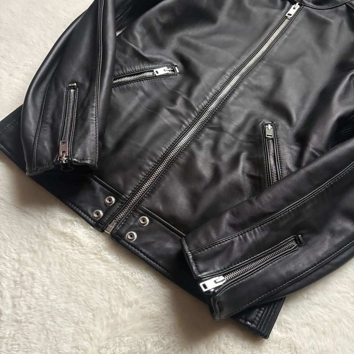 未使用級!【定番】DIESEL ディーゼル シングルライダース【赤黒 未使用級!【定番】DIESEL ディーゼル シングルライダース【赤黒