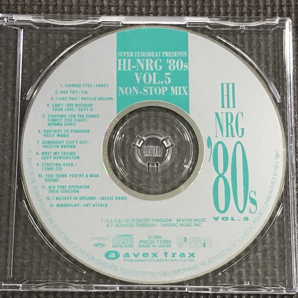 HI-NRG '80s VOL.5 ノンストップミックス ☆希少廃盤☆ HI-NRG