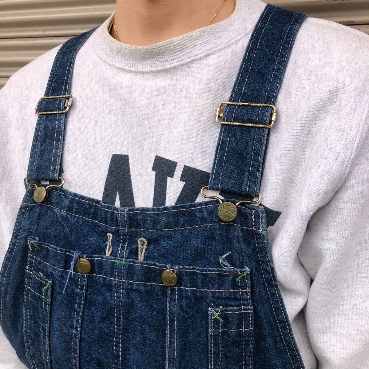 90s USA製 Big Smith オーバーオール ヴィンテージ デニム M 90s USA製 Big Smith オーバーオール ヴィンテージ デニム M