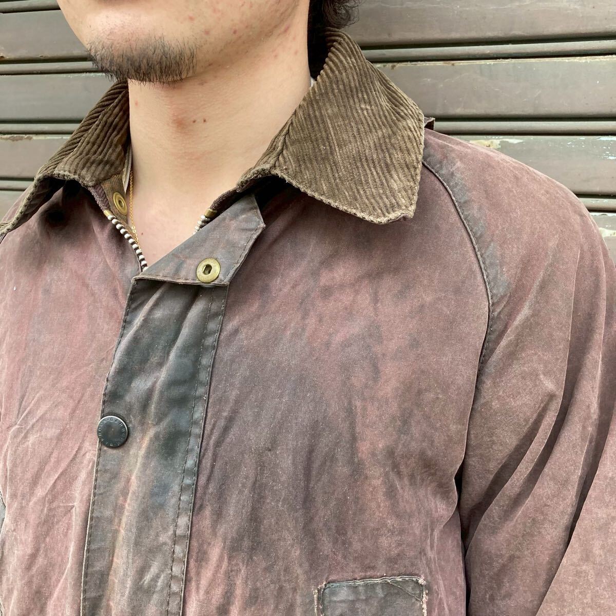 貴重 XS 英国製 90s バブアー BARBOUR ビデイル BEDALE オイル 貴重 XS 英国製 90s バブアー BARBOUR ビデイル BEDALE オイル