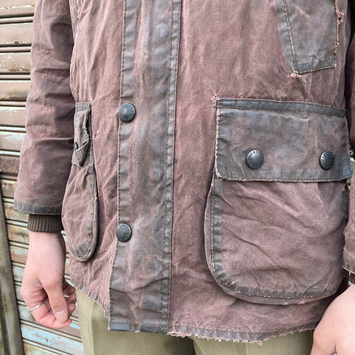 貴重 XS 英国製 90s バブアー BARBOUR ビデイル BEDALE オイル 貴重 XS 英国製 90s バブアー BARBOUR ビデイル BEDALE オイル