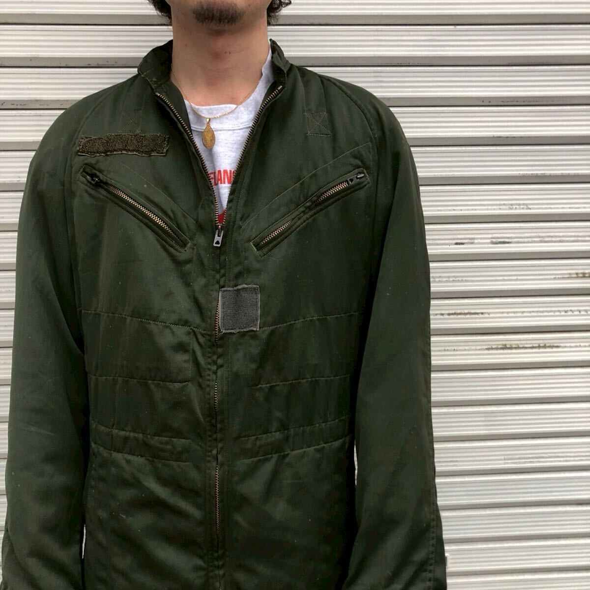 70s French Army フランス軍 空軍 実物 フライトスーツ つなぎ 70s French Army フランス軍 空軍 実物 フライトスーツ つなぎ