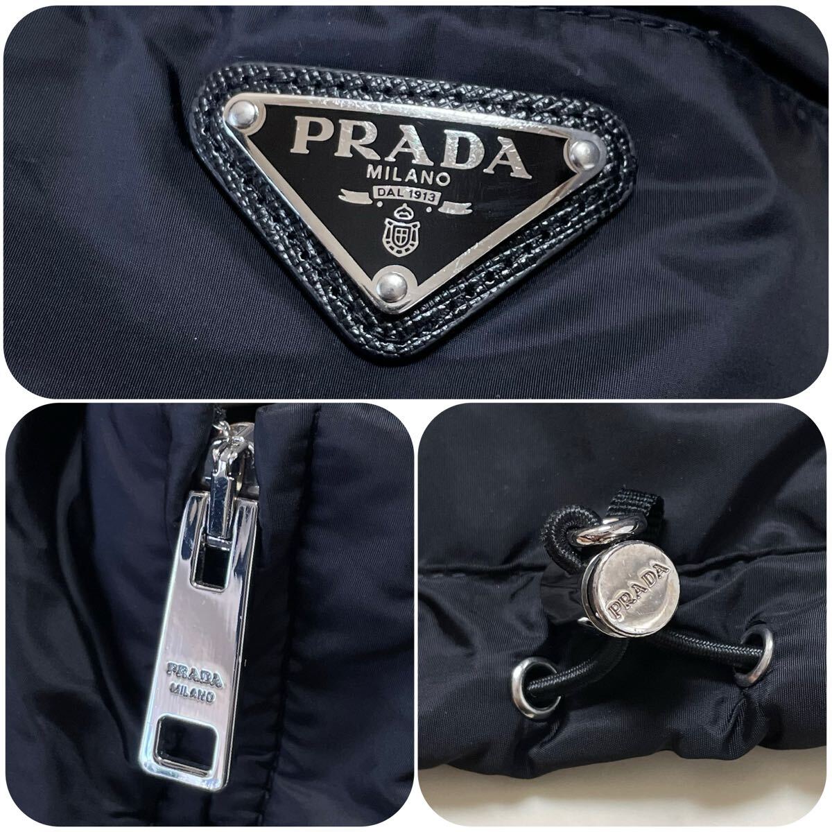 極美品/ L相当☆ PRADA プラダ 2020年モデル 中綿入り ブルゾン 極美品/ L相当☆ PRADA プラダ 2020年モデル 中綿入り ブルゾン