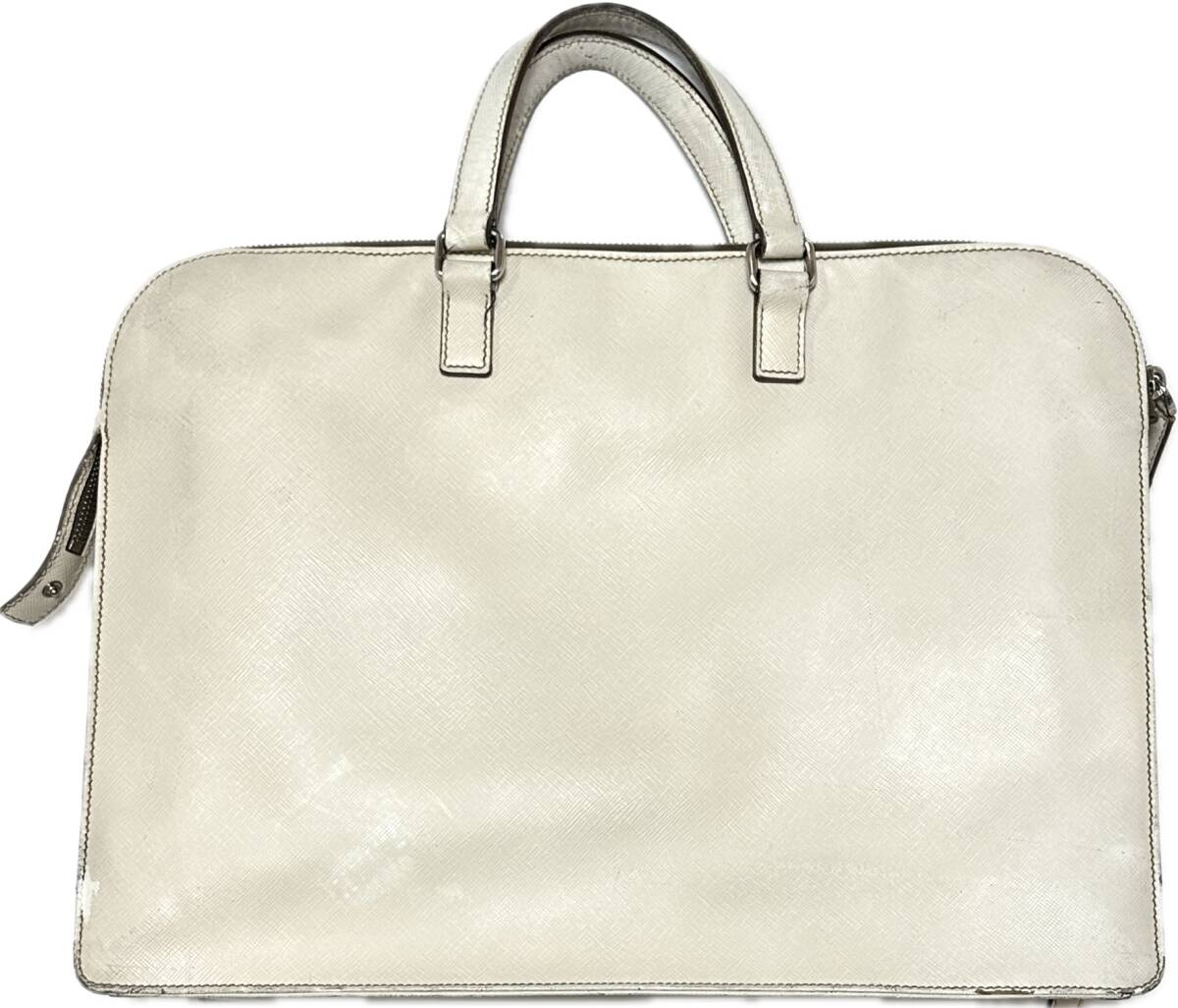 極美品☆PRADA プラダ サフィアーノ レザー ブリーフケース