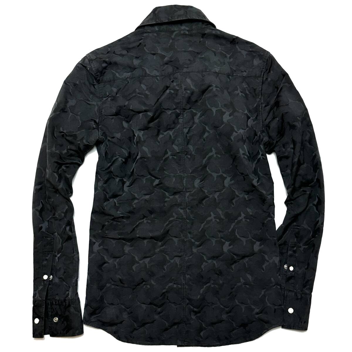 定価4万 AKM STRETCH CAMO SNAP WESTERN DRESS SHIRT サイズS 定価4万 AKM STRETCH CAMO SNAP WESTERN DRESS SHIRT サイズS