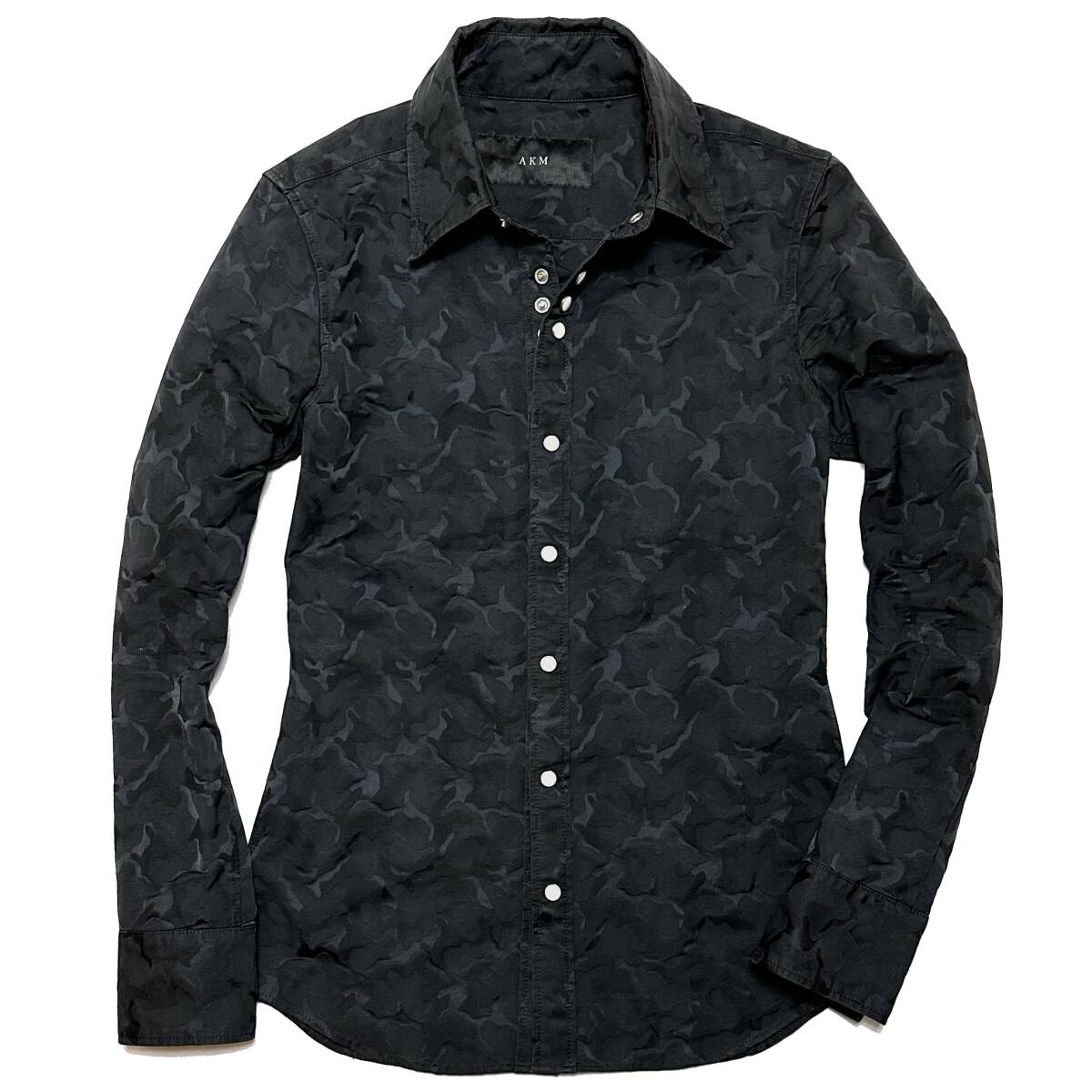 定価4万 AKM STRETCH CAMO SNAP WESTERN DRESS SHIRT サイズS 定価4万 AKM STRETCH CAMO SNAP WESTERN DRESS SHIRT サイズS