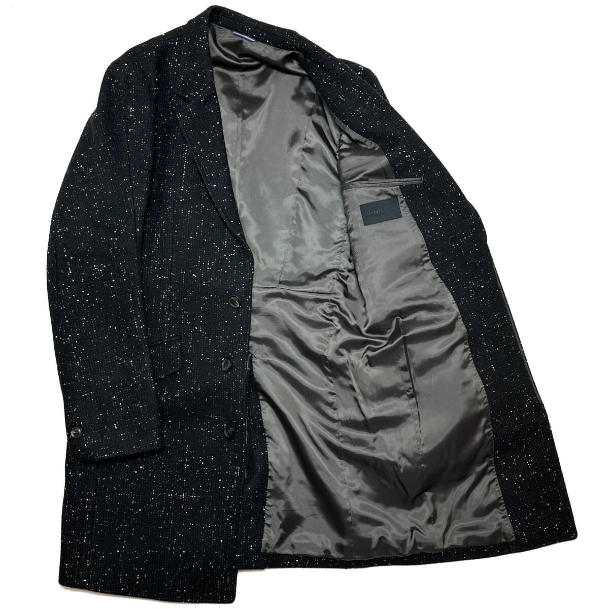 定価12万 junhashimoto NEP MELTON 3D CHESTER COAT 4 黒 ジュン 定価12万 junhashimoto NEP MELTON 3D CHESTER COAT 4 黒 ジュン