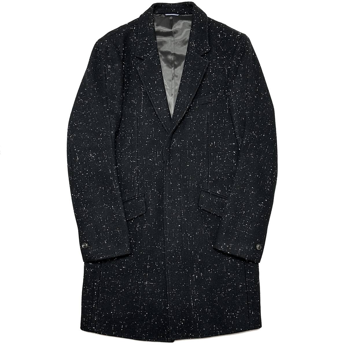 定価12万 junhashimoto NEP MELTON 3D CHESTER COAT 4 黒 ジュン 定価12万 junhashimoto NEP MELTON 3D CHESTER COAT 4 黒 ジュン