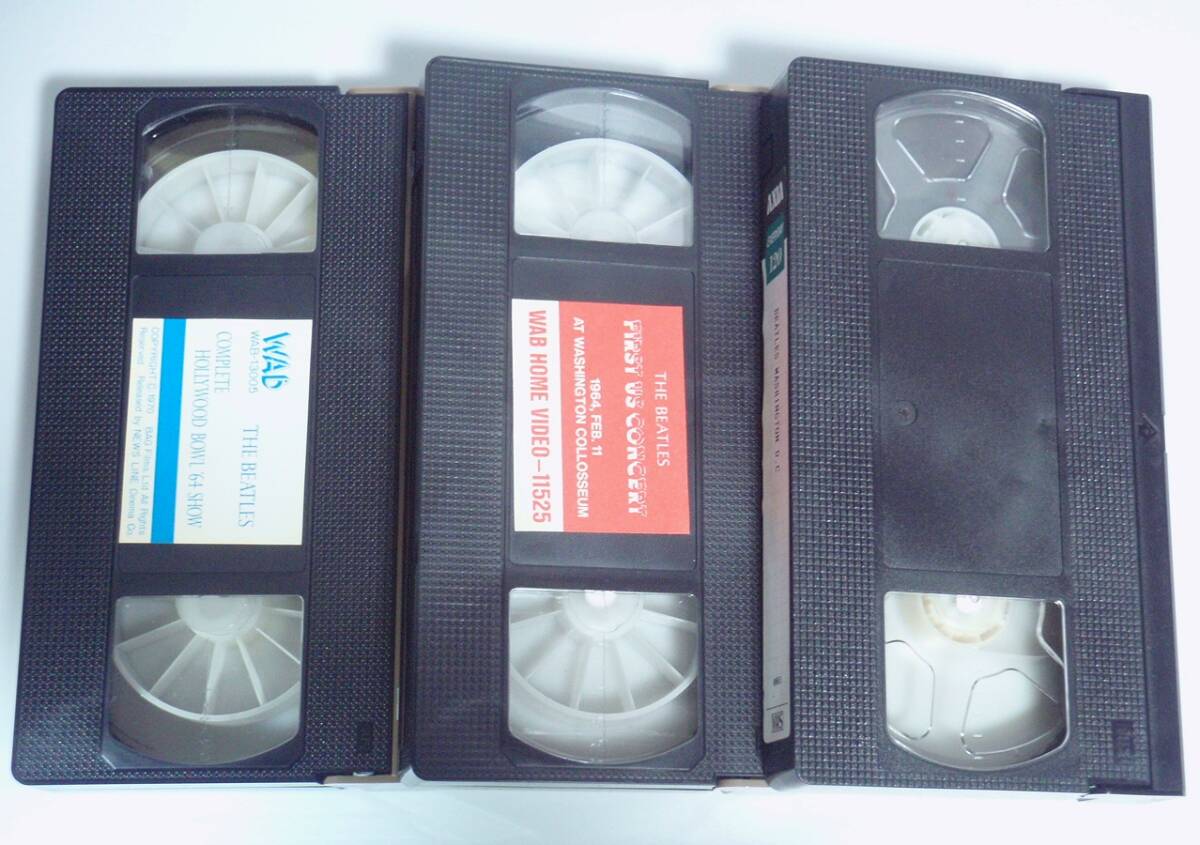 ★VHS【ザ?ビートルズ ブート版 ビデオ11本セット】FIRST US CONCERT HOLLYWOOD BOWL '64 LIVE IN PARIS ブートレグ 海賊盤(pán) The Beatles