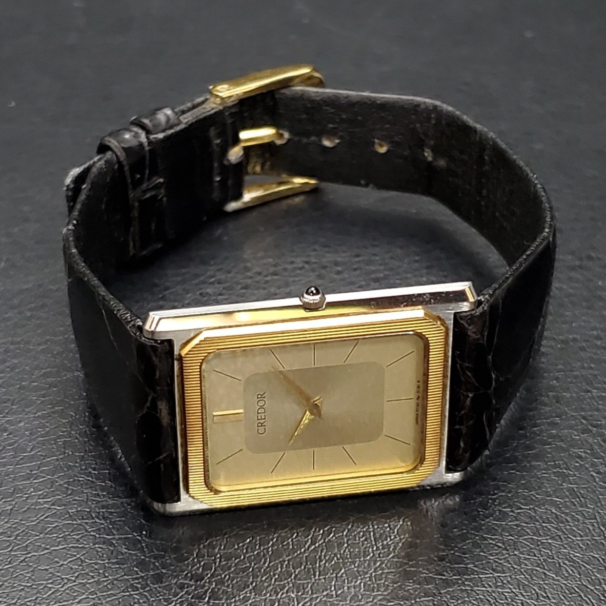 宝蔵】SEIKO CREDOR セイコー クレドール 14K BEZEL 6730-5090 宝蔵】SEIKO CREDOR セイコー クレドール 14K BEZEL 6730-5090