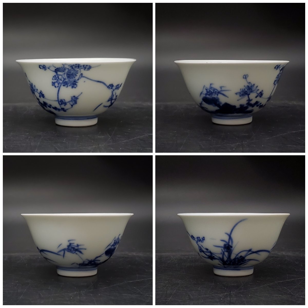 宝蔵】華中亭道八 高橋道八 染付茶器揃え 宝瓶急須 湯冷まし 宝蔵】華中亭道八 高橋道八 染付茶器揃え 宝瓶急須 湯冷まし