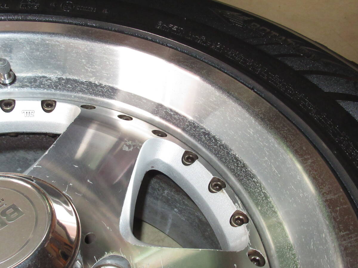 キャップ付き！ブリヂストン BERG(ベルグ) SIV 8J-16 off+10 pcd139.7/6H 245/70R16 スタッドレス付き4本 トライトン,テラノ,ビッグホーン