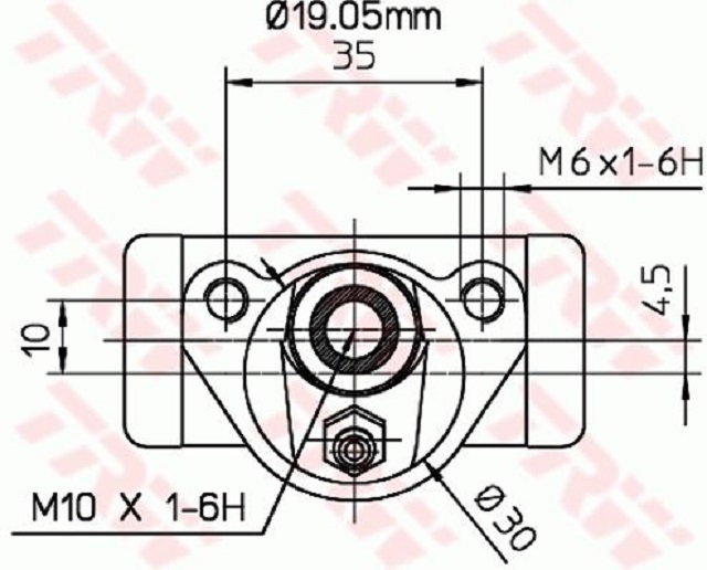 FIAT Fiat Panda (141) 1.1L < колесо цилиндр левый правый 2 шт. комплект > 71738324 [TRW]BWD289