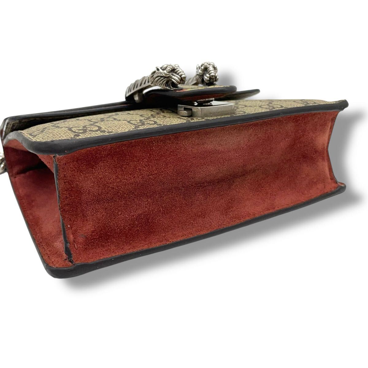 f79【極美品】グッチ デュオニソス GGスプリーム花柄チェーンショルダーバッグ 美品】GUCCI グッチ ディオニュソス チェーン ショルダーバッグ