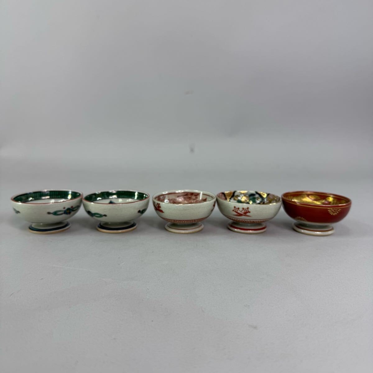 九谷焼 盃 5客セット お猪口 庄三 八郎 角福 永楽(酒器)|売買 九谷焼 盃 5客セット お猪口 庄三 八郎 角福 永楽(酒器)|売買