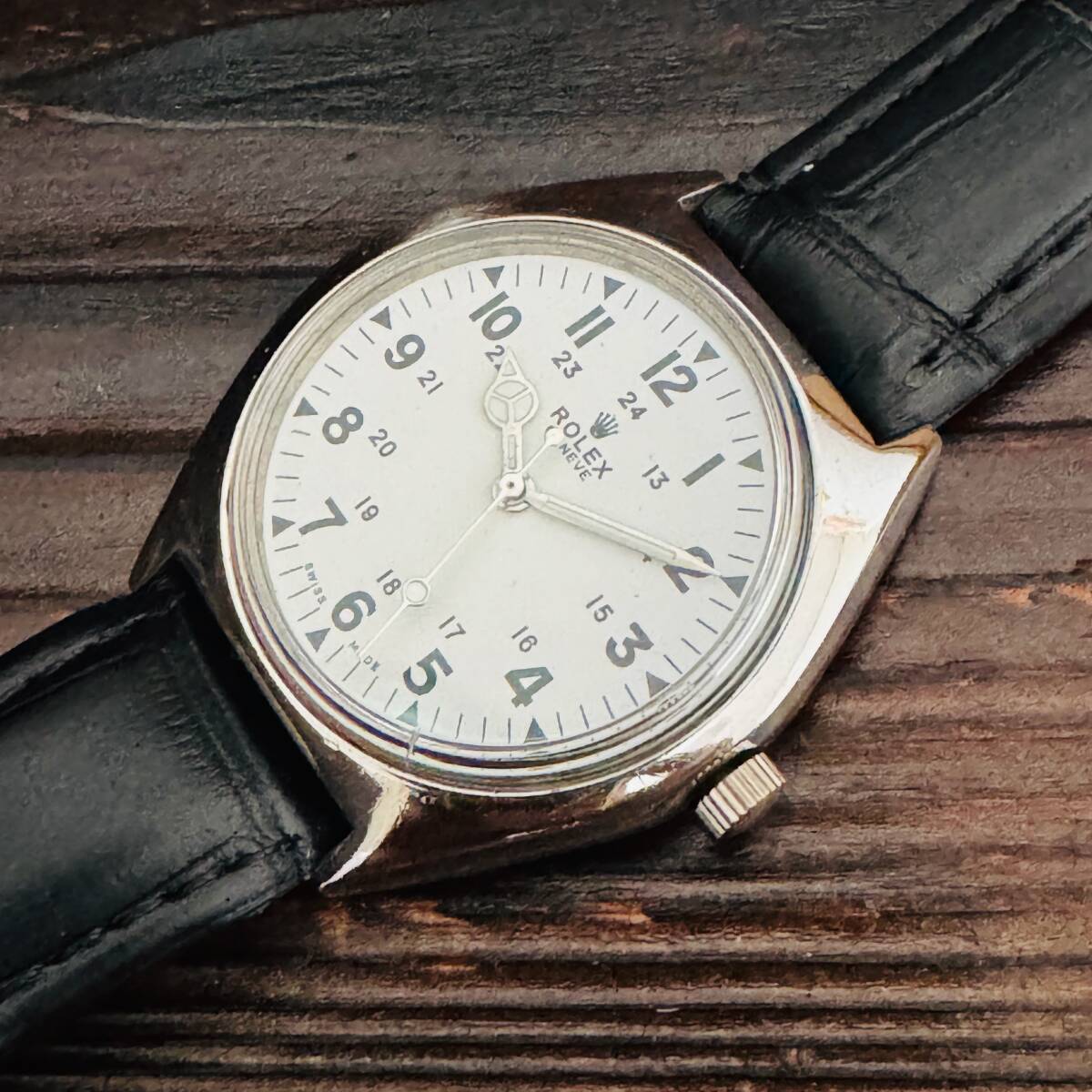 ☆ロレックス ROLEX ミリタリー 動作良好 アンティーク腕時計 手 ☆ロレックス ROLEX ミリタリー 動作良好 アンティーク腕時計 手