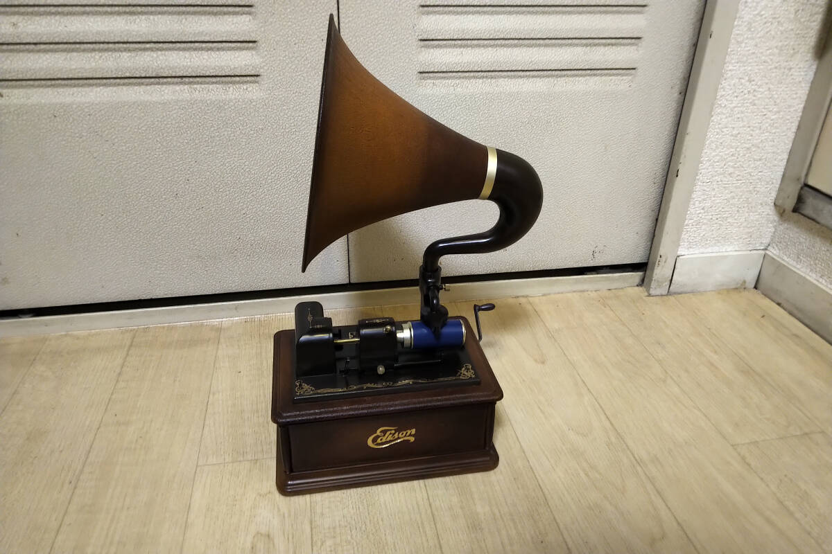 Technics 蓄音機型オルゴール エジソン オペラ 小物入れ 動作品 Technics 蓄音機型オルゴール エジソン オペラ 小物入れ 動作品