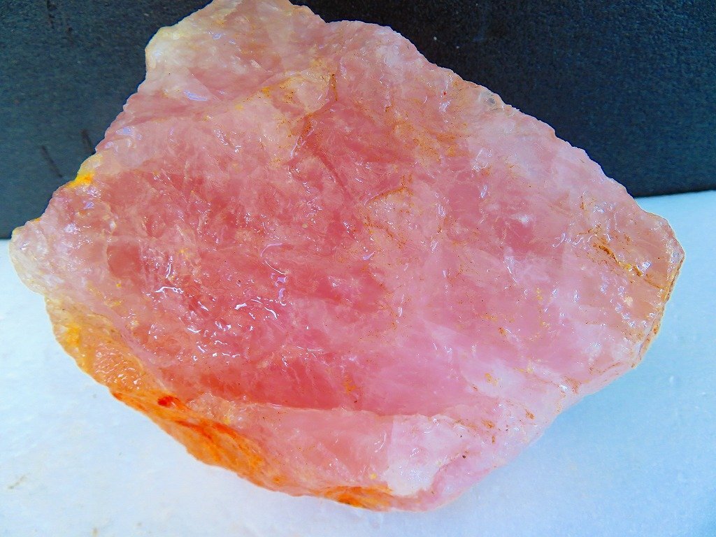 巨大!超迫力1.6kg ブラジル産 水晶 原石 天然石 置物 ローズ 巨大!超迫力1.6kg ブラジル産 水晶 原石 天然石 置物 ローズ