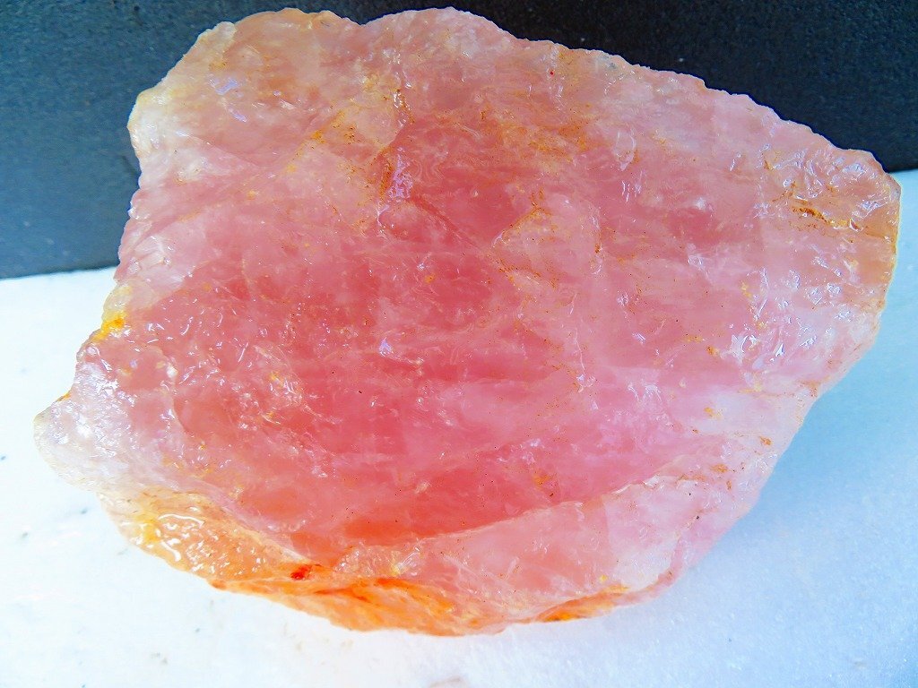 巨大!超迫力1.6kg ブラジル産 水晶 原石 天然石 置物 ローズ 巨大!超迫力1.6kg ブラジル産 水晶 原石 天然石 置物 ローズ